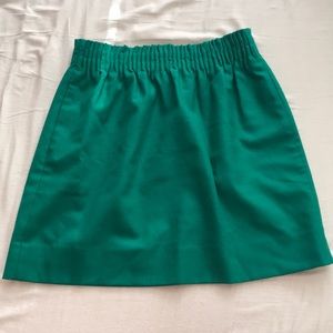 Green J. CREW skirt